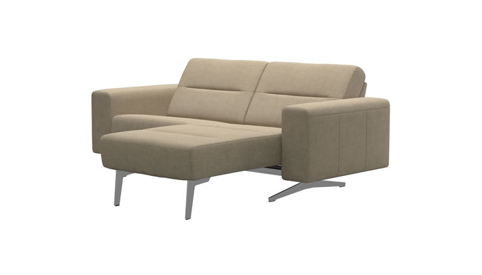 Stressless Stella Chaise Sofa in Peony Beige Fabric